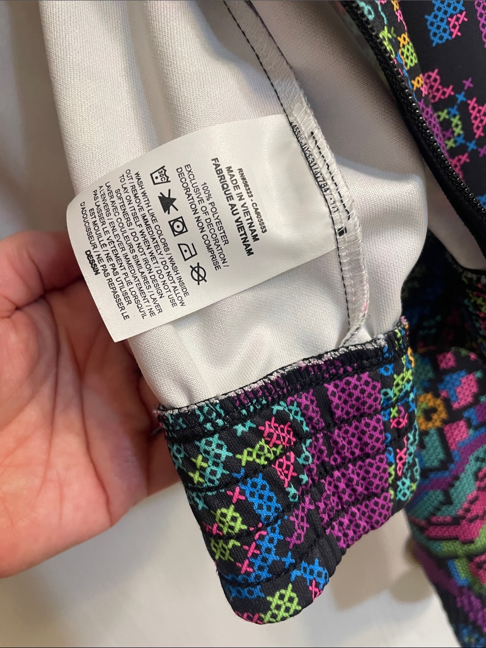 Nike Women's Neon Foral Patterned Zip-Front Track Jacket - Picture 13 of 16
